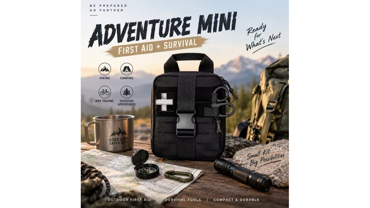 First Aid + Survival in One Compact Kit