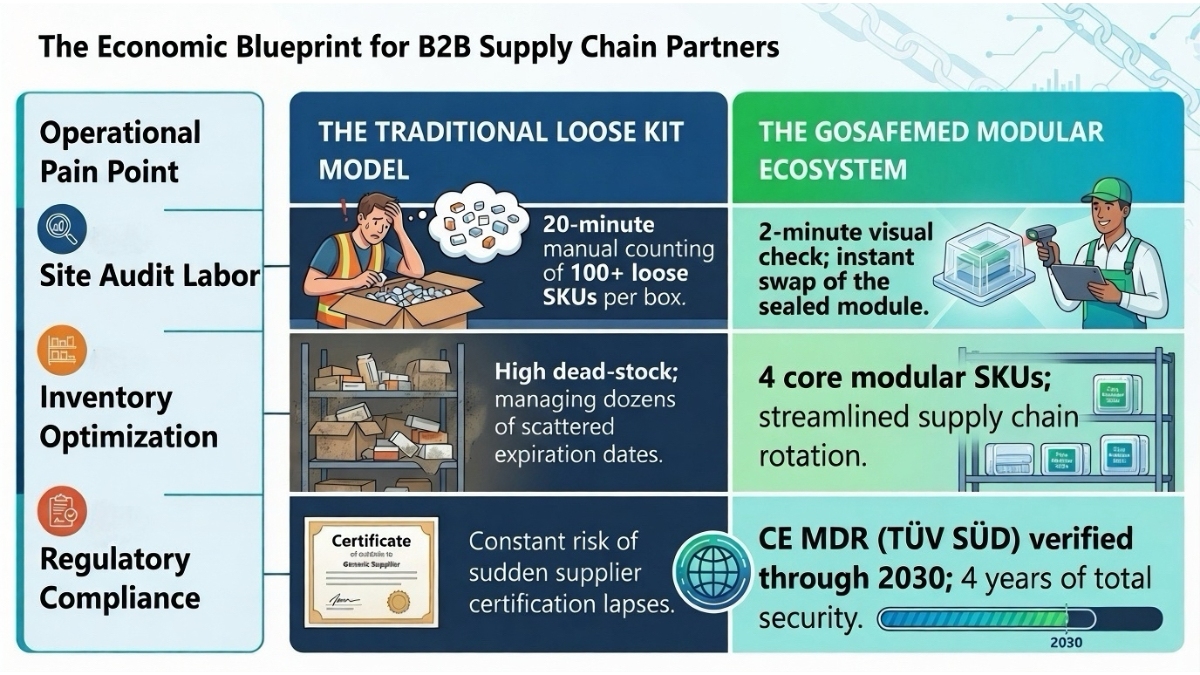 4-tier modular first aid ecosystem for industrial safety procurement and risk isolation