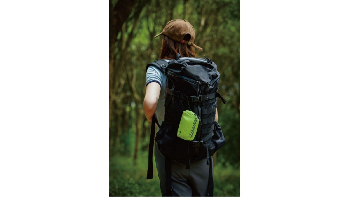 Outdoor retail safety accessories including survival whistle, emergency blanket, and modular first aid kit to increase basket value