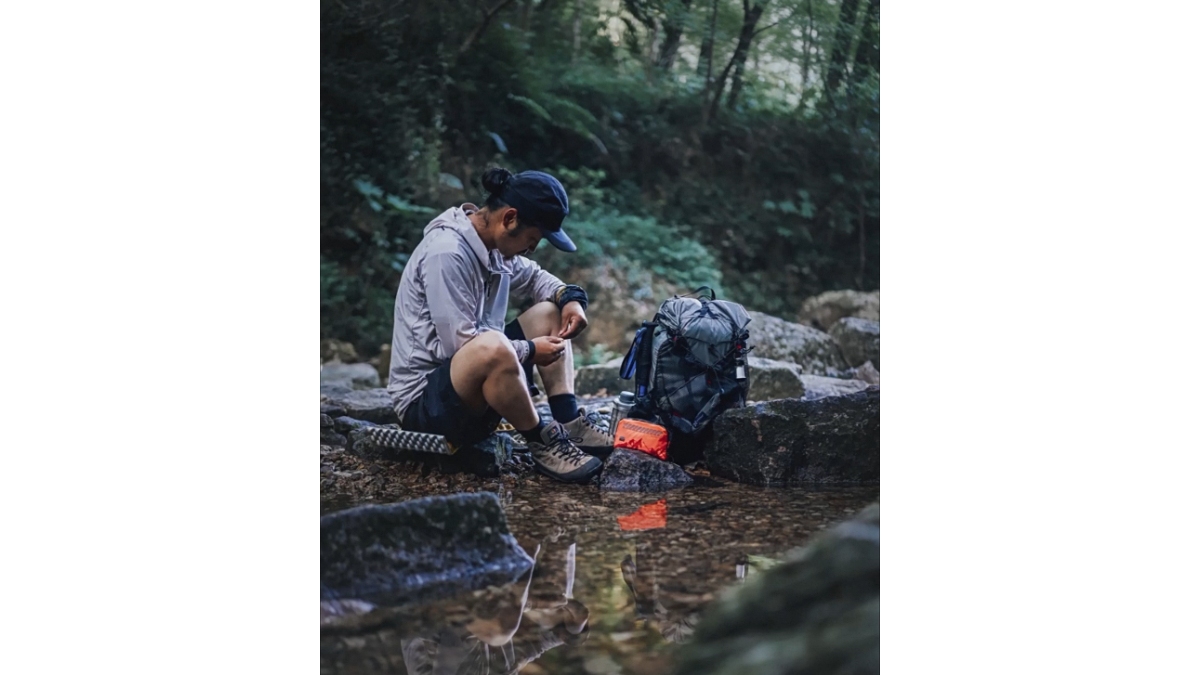 Outdoor first aid kit for extreme weather with instant cold pack, digital thermometer, and emergency blanket