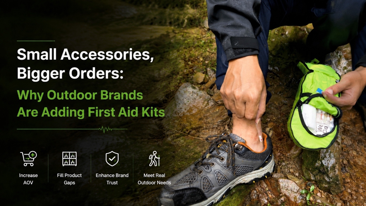 Outdoor brands adding first aid kits to increase basket size and strengthen camping product portfolios