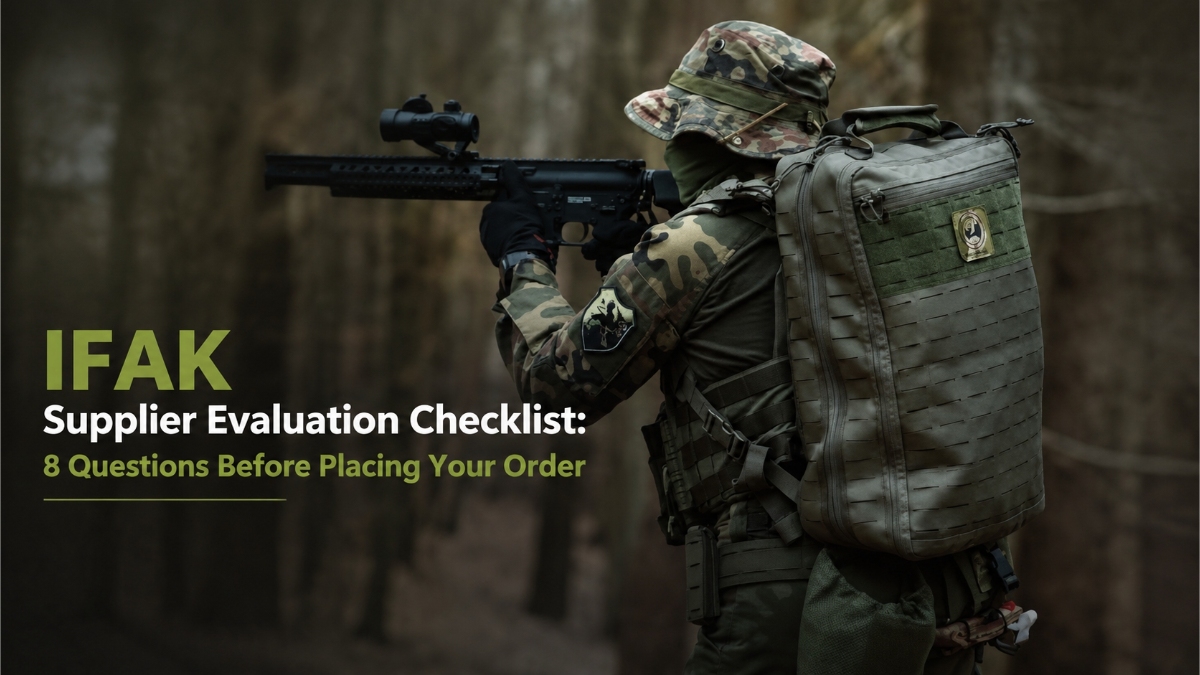 IFAK supplier evaluation checklist comparing trauma kit configuration and critical components for procurement buyers
