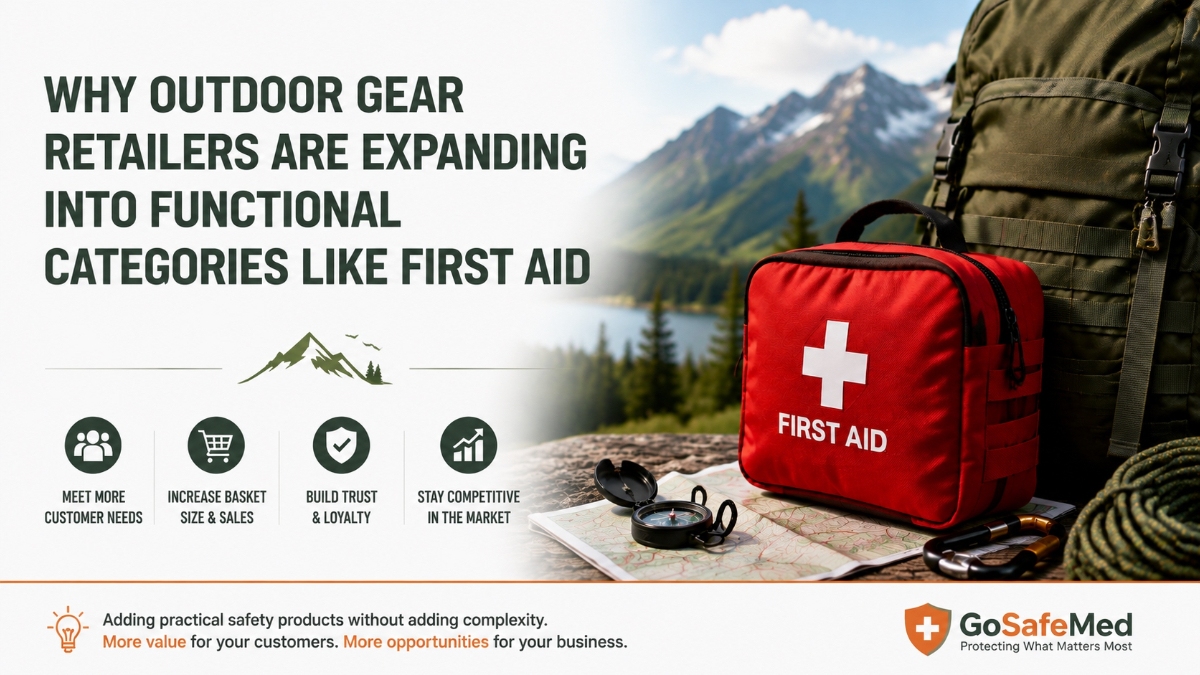 Outdoor gear retailers expanding into functional categories like first aid kits for camping and tactical customers
