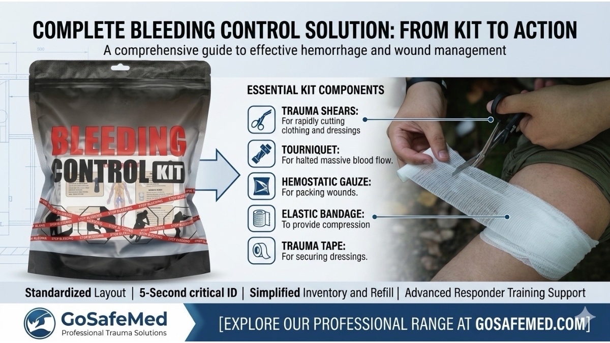 Modular Stop the Bleed kit for massive hemorrhage response